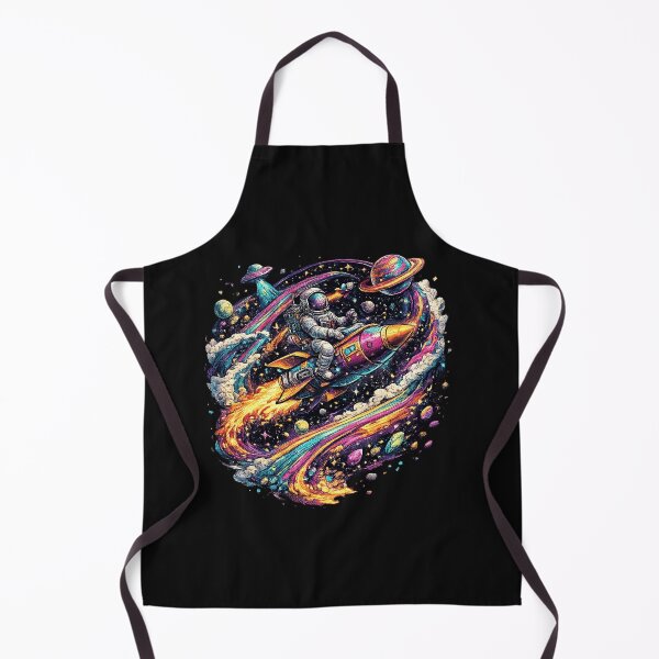 Item preview, Rocket Rider Through Neon Cosmos designed and sold by RuthPlanteo.
