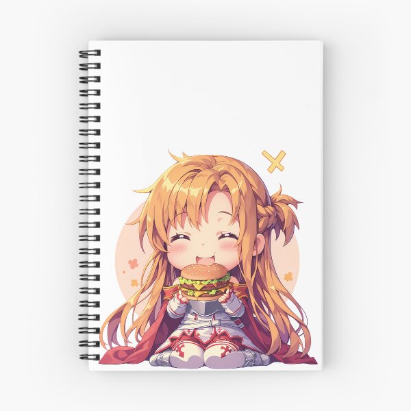 Item preview, Asuna Sword Art Online Chibi Burger Joy With Golden Hair Glow designed and sold by earlobejerk.