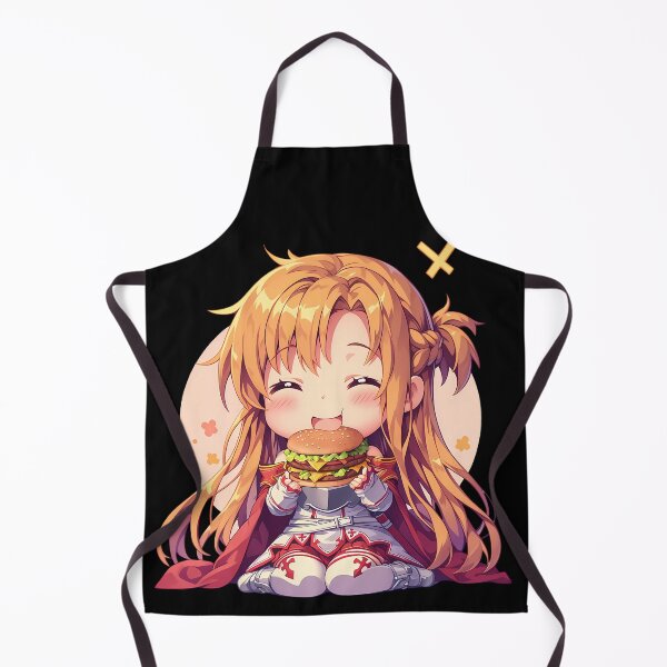 Item preview, Asuna Sword Art Online Chibi Burger Joy With Golden Hair Glow designed and sold by earlobejerk.