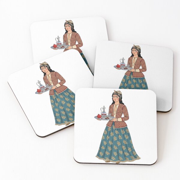 Item preview, Persian Qajar Woman Traditional Iranian Fine Art Vector designed and sold by yousefi.