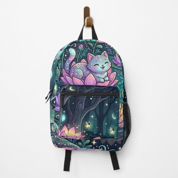 Item preview, Magical Cats in Lotus Pond designed and sold by Iampoji.