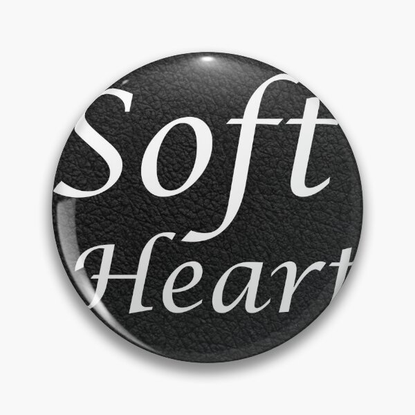 Item preview, Soft Heart – Black Leather Texture Inspirational Design designed and sold by NaphDesigns.