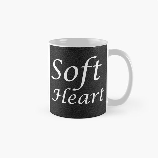 Item preview, Soft Heart – Black Leather Texture Inspirational Design designed and sold by NaphDesigns.