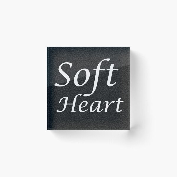 Item preview, Soft Heart – Black Leather Texture Inspirational Design designed and sold by NaphDesigns.