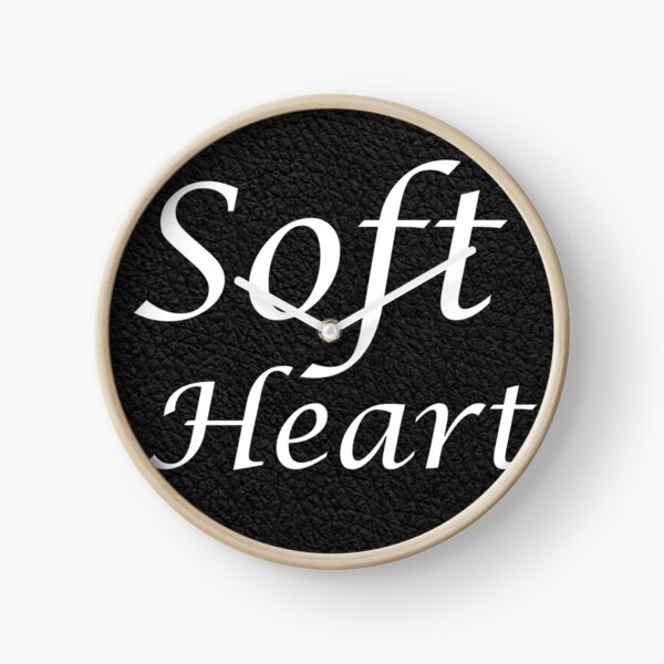 Item preview, Soft Heart – Black Leather Texture Inspirational Design designed and sold by NaphDesigns.