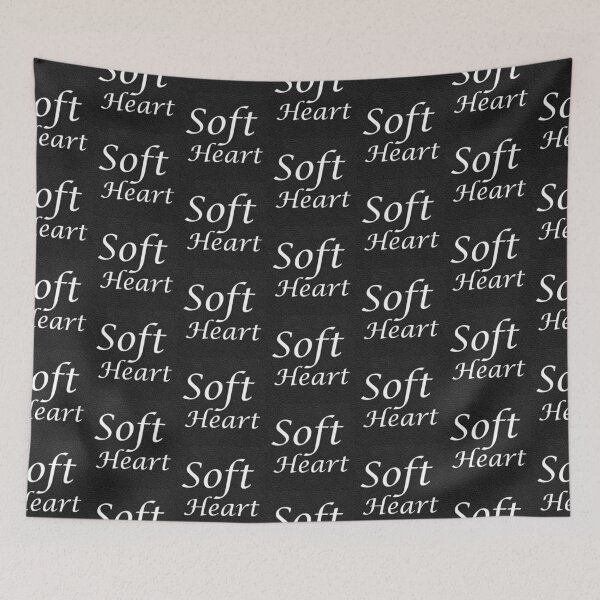 Item preview, Soft Heart – Black Leather Texture Inspirational Design designed and sold by NaphDesigns.