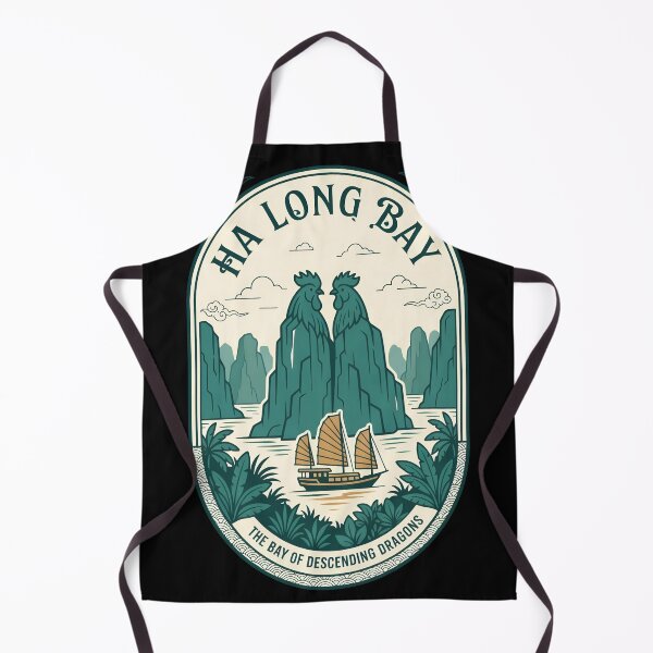 Item preview, Ha Long Bay Rooster Rocks Travel Badge designed and sold by CuteArtKawaii.