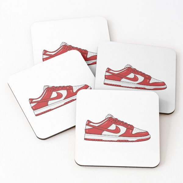 Item preview, Dunks Red White Colorway Sneakerhead Streetwear Low Top Retro designed and sold by zkerzner.
