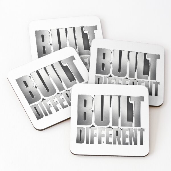 Item preview, Built Different - Bold Inspirational Quote Artwork designed and sold by Printoria365.