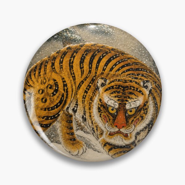 Item preview, Winter Korean Folk Tiger: Snow in the Mountains designed and sold by K-Tradition.