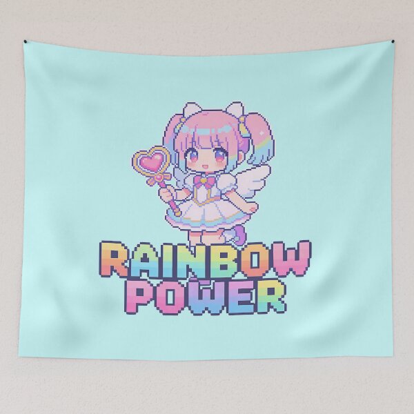 Item preview, Rainbow Power Magical Girl Pixel Art designed and sold by PotionPixelArt.