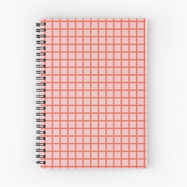 Item preview, Terra cotta & baby pink grid designed and sold by Mint + Midnight.