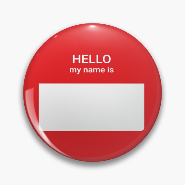 Item preview, Hello My Name Is Name Tag Sticker Art designed and sold by vgaar.
