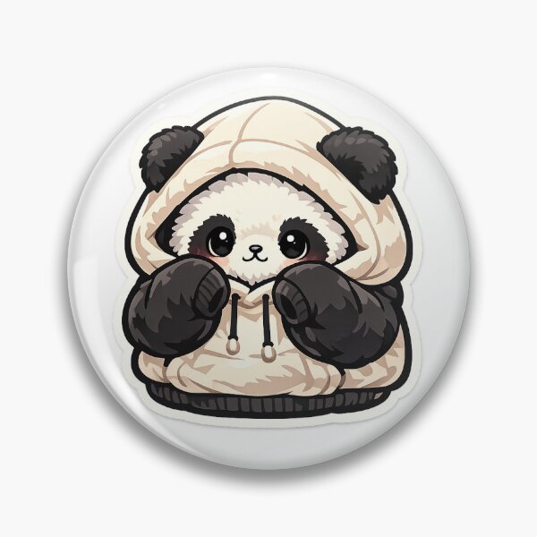 Item preview, Cozy Panda Hoodie Sticker Kawaii Animal Aesthetic for Introverts & Cozy Lovers designed and sold by CutePrintCorner.