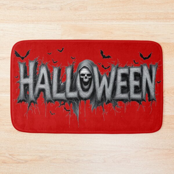 Item preview, Creepy Grim Reaper Halloween Typography Art designed and sold by Art-spree.
