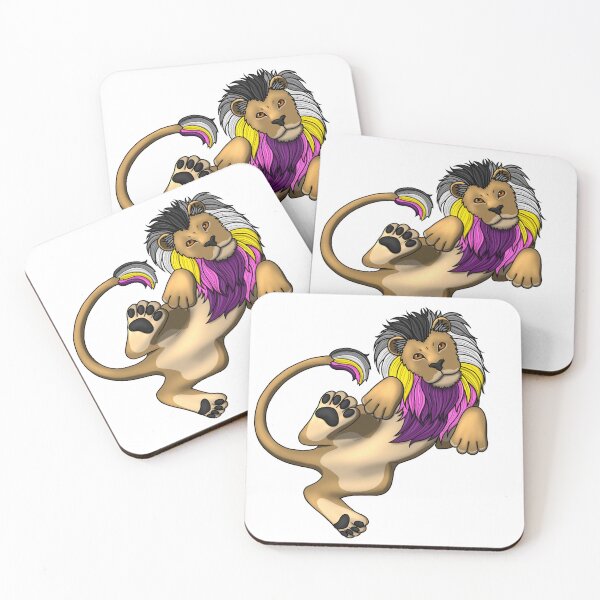 Item preview, Pride Lion: Asexual (New Flag) designed and sold by StaticKlingShop.