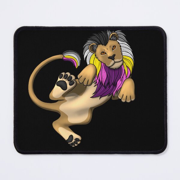 Item preview, Pride Lion: Asexual (New Flag) designed and sold by StaticKlingShop.