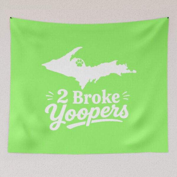 Item preview, 2 Broke Yoopers Logo - Our official logo with white ink. designed and sold by 2BrokeYoopers.