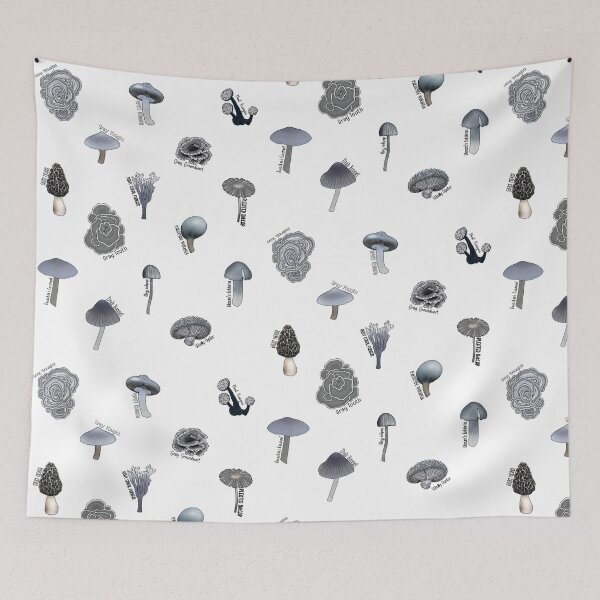 Item preview, Gray Mushrooms designed and sold by paperandp!xels.