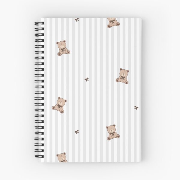 Item preview, Soft Gray Stripes With Bear designed and sold by caladayart.
