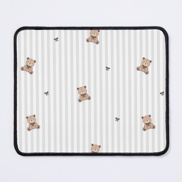 Item preview, Soft Gray Stripes With Bear designed and sold by caladayart.