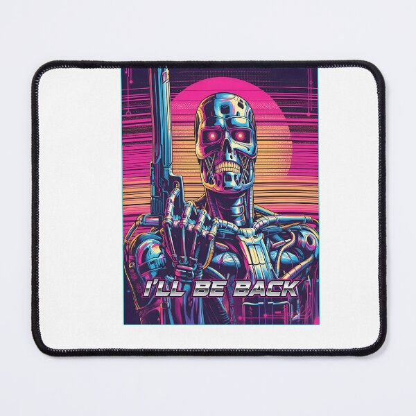 Item preview, Neon Retrowave Skeleton Gunner Design designed and sold by TokyoAyashi.