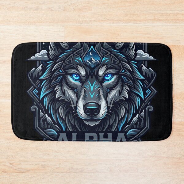 Item preview, Alpha Wolf Mountain Crest designed and sold by BigBoyFunky.