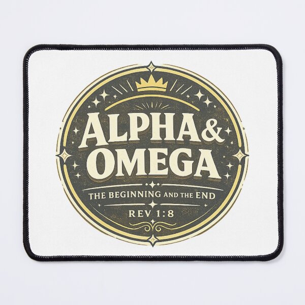 Item preview, Alpha and Omega The Beginning and the End Revelation 1:8 Christian Faith Design designed and sold by SoulThread Studio.