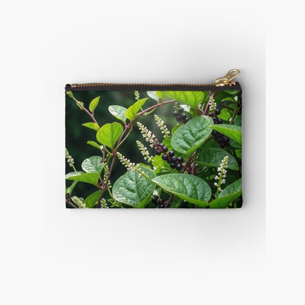 Item preview, Vibrant Malabar Spinach: Lush Greens & Midnight Berries designed and sold by Mindful Heritage.