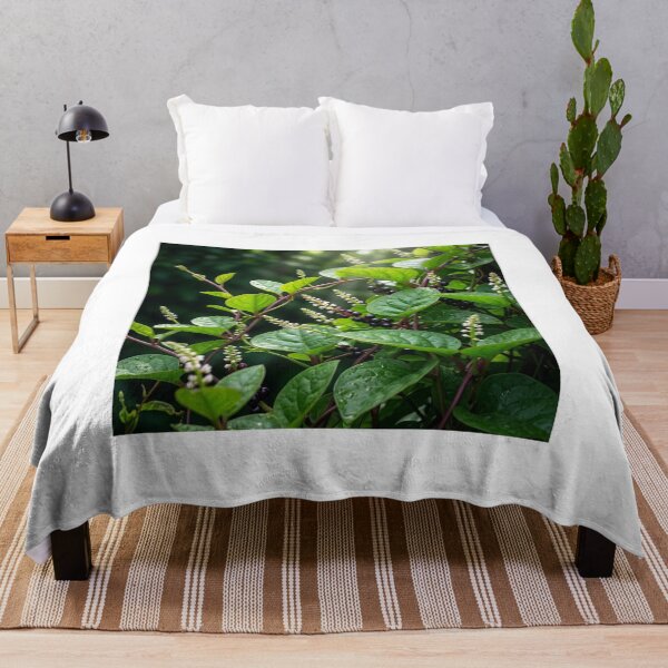 Item preview, Vibrant Malabar Spinach: Lush Greens & Midnight Berries designed and sold by Mindful Heritage.