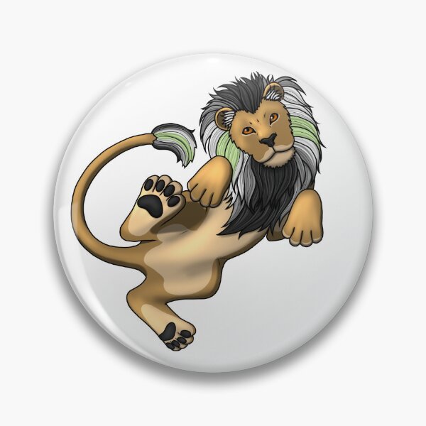 Item preview, Pride Lion: Agender designed and sold by StaticKlingShop.