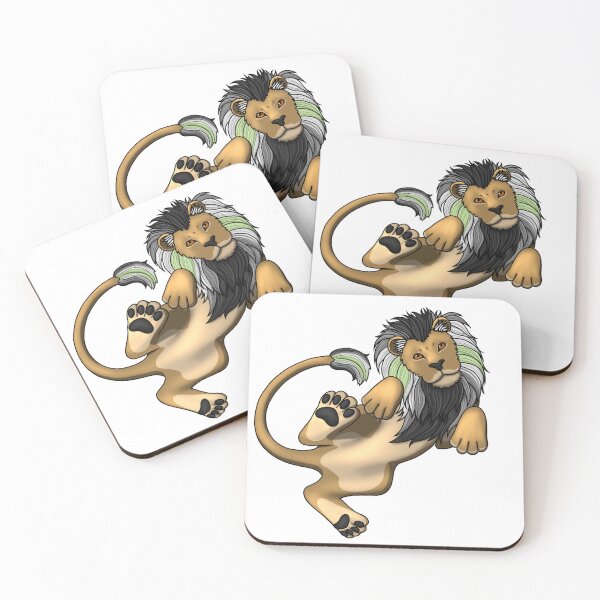 Item preview, Pride Lion: Agender designed and sold by StaticKlingShop.