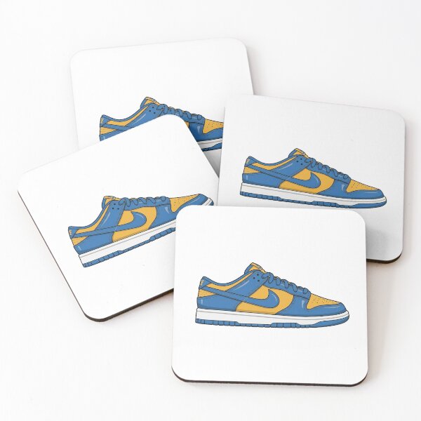 Aperçu de l'œuvre Dunks Bleu Or, style streetwear, basses, rétro créée et vendue par zkerzner.