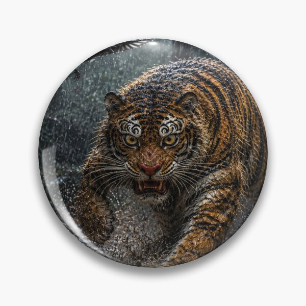 Item preview, Tiger and Magpie in the Rain: Mystical Night Journey designed and sold by K-Tradition.