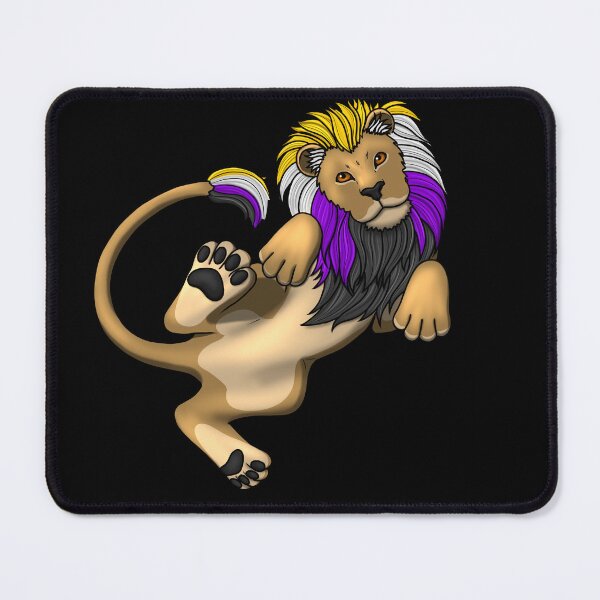 Item preview, Pride Lion: Enby designed and sold by StaticKlingShop.