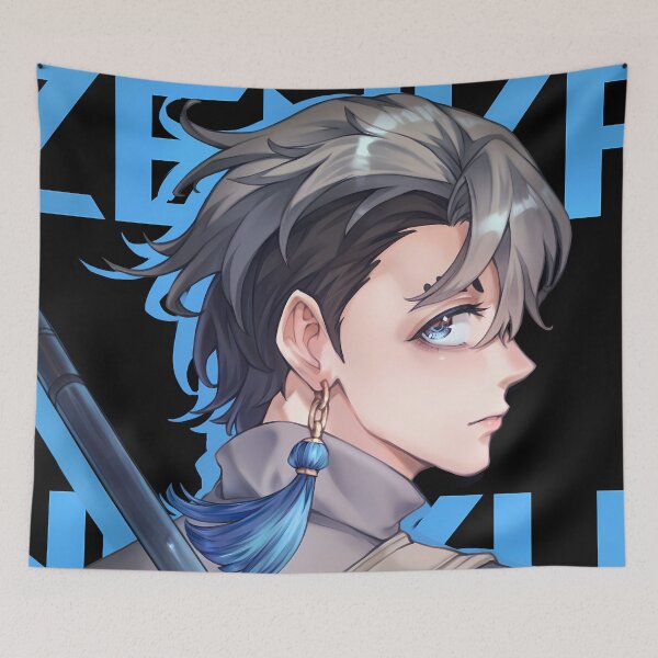 Item preview, Zanka Nijiku Gachiakuta Blue Profile Close Up designed and sold by 108Recordings.