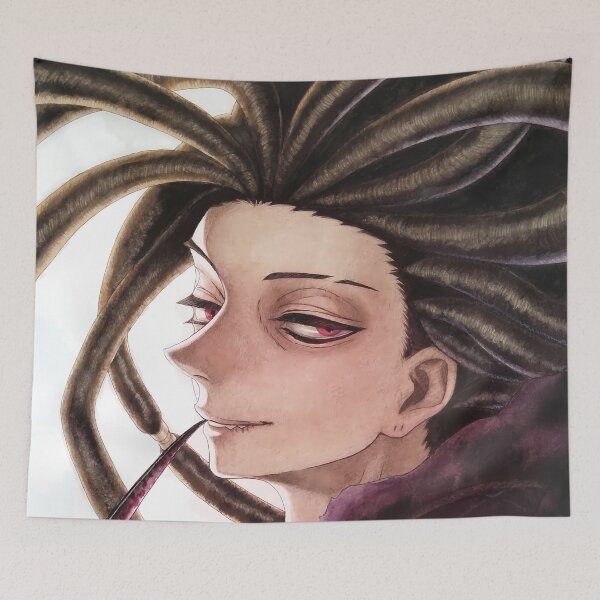 Item preview, Jabber Wonger Gachiakuta Calm Smirk Dark Portrait Anime Aura designed and sold by 108Recordings.