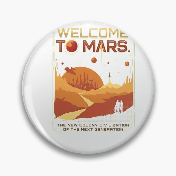 Item preview, Retro Mars Colony Travel Poster  designed and sold by TokyoAyashi.