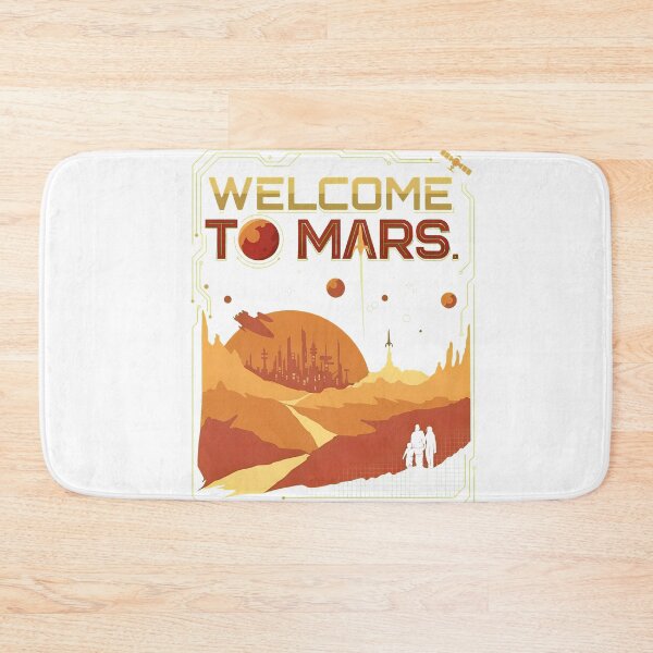 Item preview, Retro Mars Colony Travel Poster  designed and sold by TokyoAyashi.