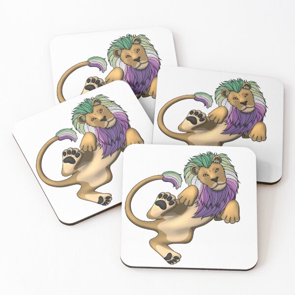 Item preview, Pride Lion: Genderfae designed and sold by StaticKlingShop.