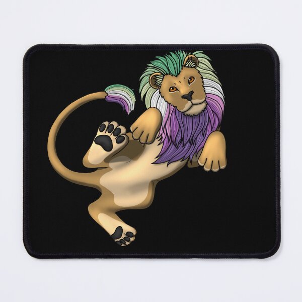 Item preview, Pride Lion: Genderfae designed and sold by StaticKlingShop.