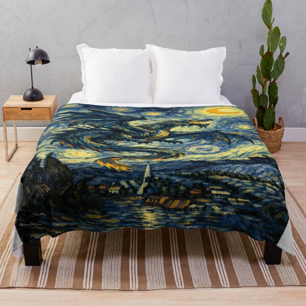 Item preview, Starry Night Dragon – Cosmic Fantasy Sky designed and sold by bluesirian22.