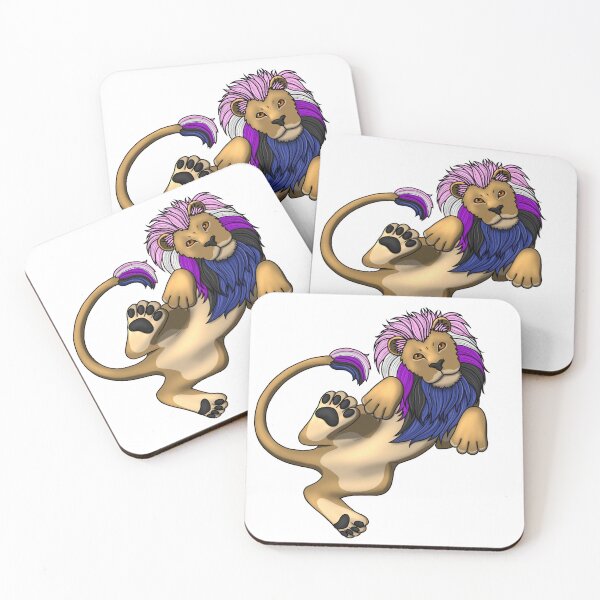 Item preview, Pride Lion: Genderfluid designed and sold by StaticKlingShop.