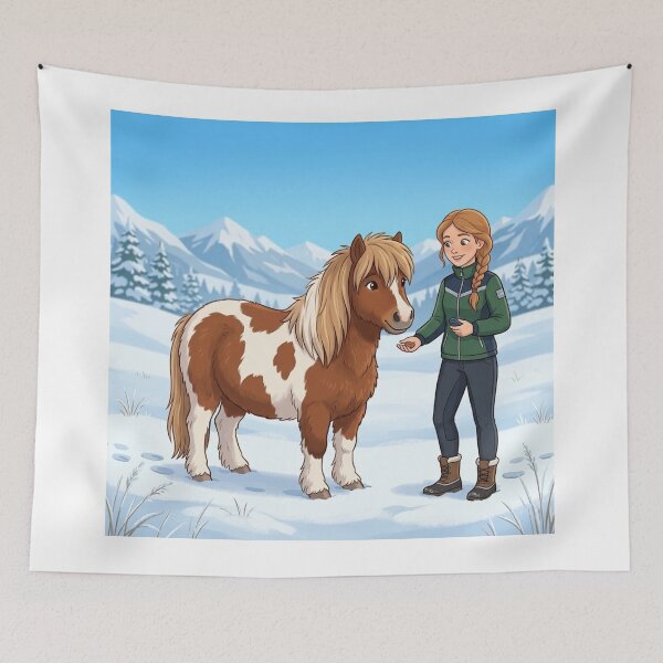 Item preview, Winter Pony Trainer and Spotted Pony Art Print designed and sold by AirCrayons27.
