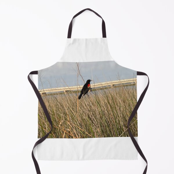 Item preview, Red-Winged Blackbird Perched in Natural Wetland Habitat. designed and sold by Pearls1.