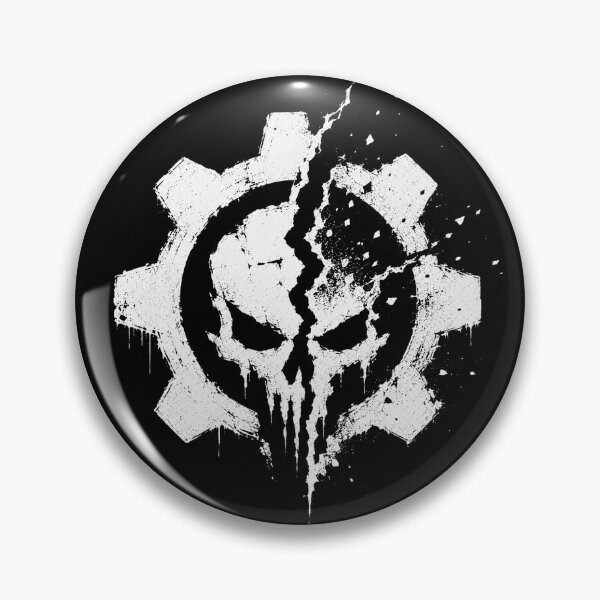 Item preview, Gear Skull War Emblem white designed and sold by MarlonOspinaStore.