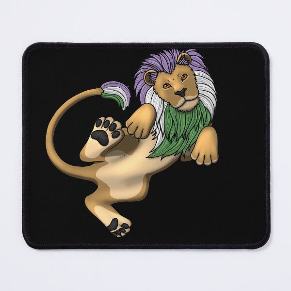 Item preview, Pride Lion: Genderqueer designed and sold by StaticKlingShop.