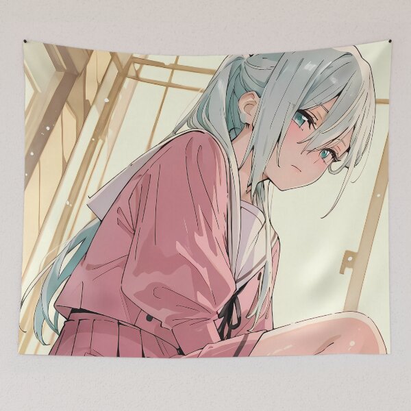 Item preview, Subaru Hoshina Fragrant Flower Soft Pink School Window Pose designed and sold by 108Recordings.