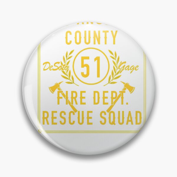 Item preview, County Fire Rescue Squad Vintage Lettering designed and sold by TokyoAyashi.