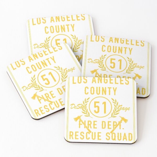 Item preview, County Fire Rescue Squad Vintage Lettering designed and sold by TokyoAyashi.